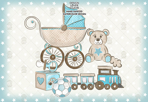 Baby Boy design in Illustrations - product preview 3