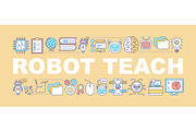 Robot teach word concepts banner