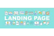 Landing page word concepts banner