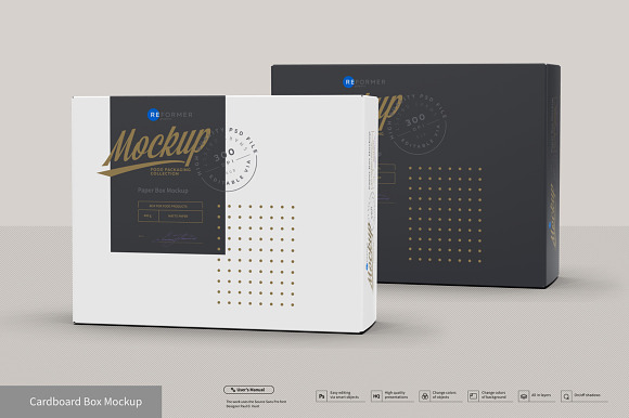 Presentation of Box Design Mockup in Product Mockups - product preview 4