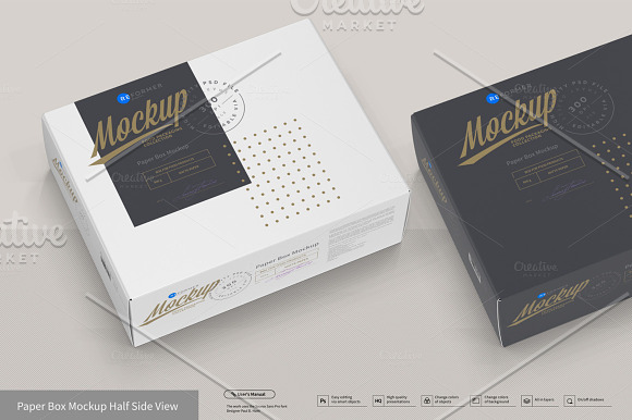 Presentation of Box Design Mockup in Product Mockups - product preview 6