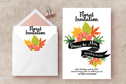 Floral Invitation Card Templates