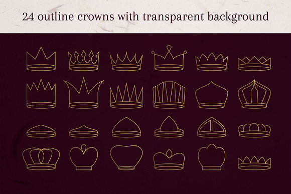 68 Elegant Crowns in Illustrations - product preview 2