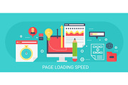 Page loading speed concept