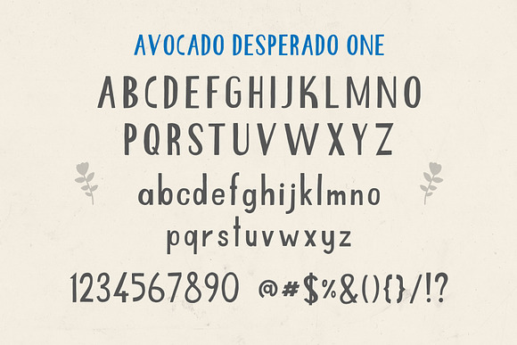 Avocado Desperado Font Set in Sans-Serif Fonts - product preview 2
