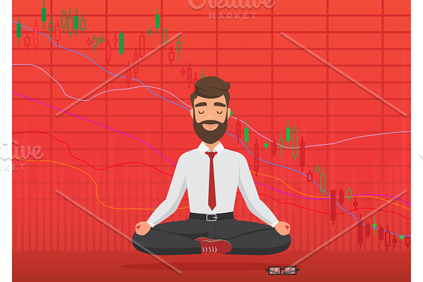 Meditating under falling market