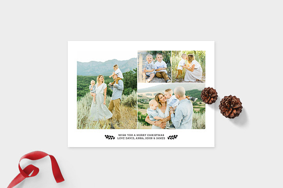 Christmas Photo Card Template -CD084 in Card Templates - product preview 1