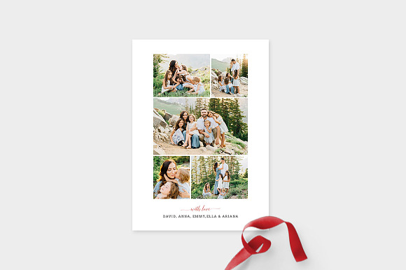 Christmas Photo Card Template -CD086 in Card Templates - product preview 2