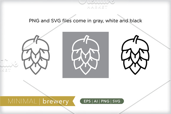 Minimal brewery icons in Graphics - product preview 1