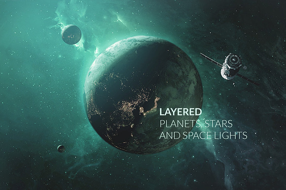 Outer Space Planetary Template in Graphics - product preview 1
