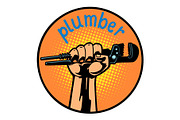 plumber icon symbol circle emblem