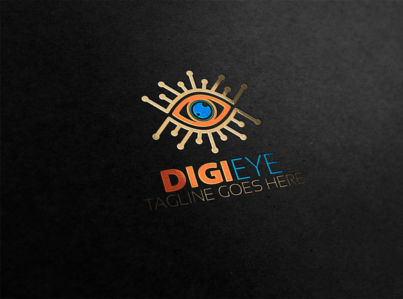 Digital Eye Logo in Logo Templates - product preview 3
