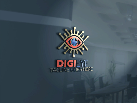Digital Eye Logo in Logo Templates - product preview 4