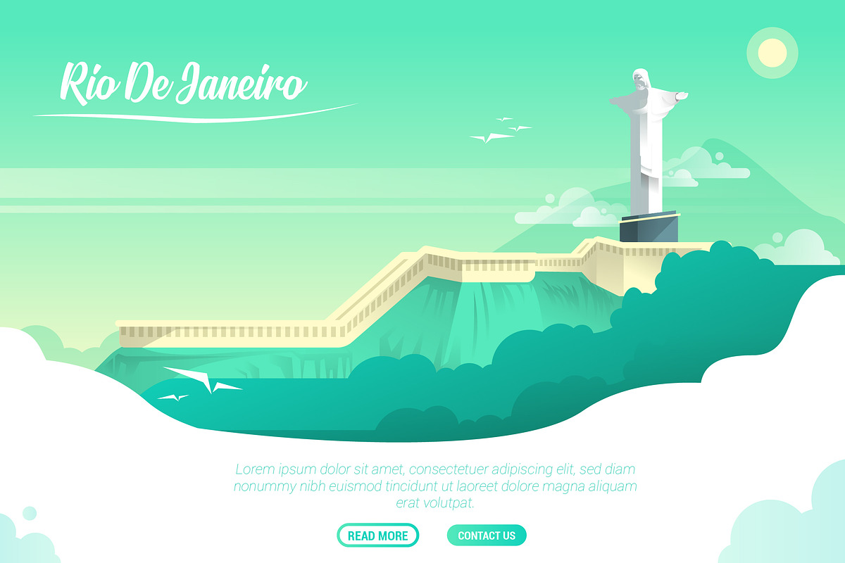 Rio De Janeiro - Vector Landscape &  in Illustrations - product preview 8