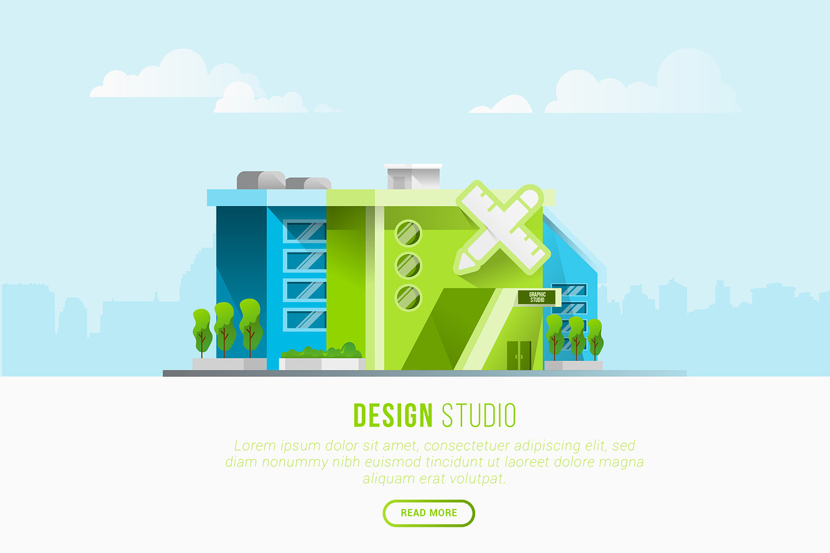 Design Studio - Vector Landscape in Illustrations - product preview 8