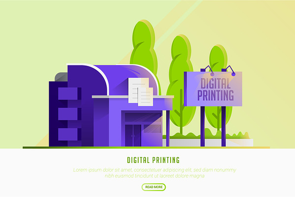 Digital Printing - Vector Landscape 