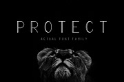 PROTECT Sans Serif Font Family