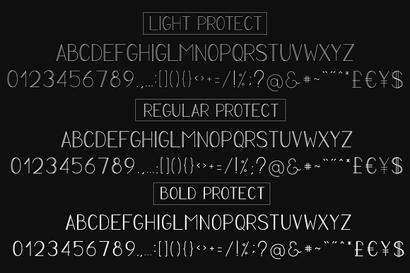 PROTECT Sans Serif Font Family in Sans-Serif Fonts - product preview 7