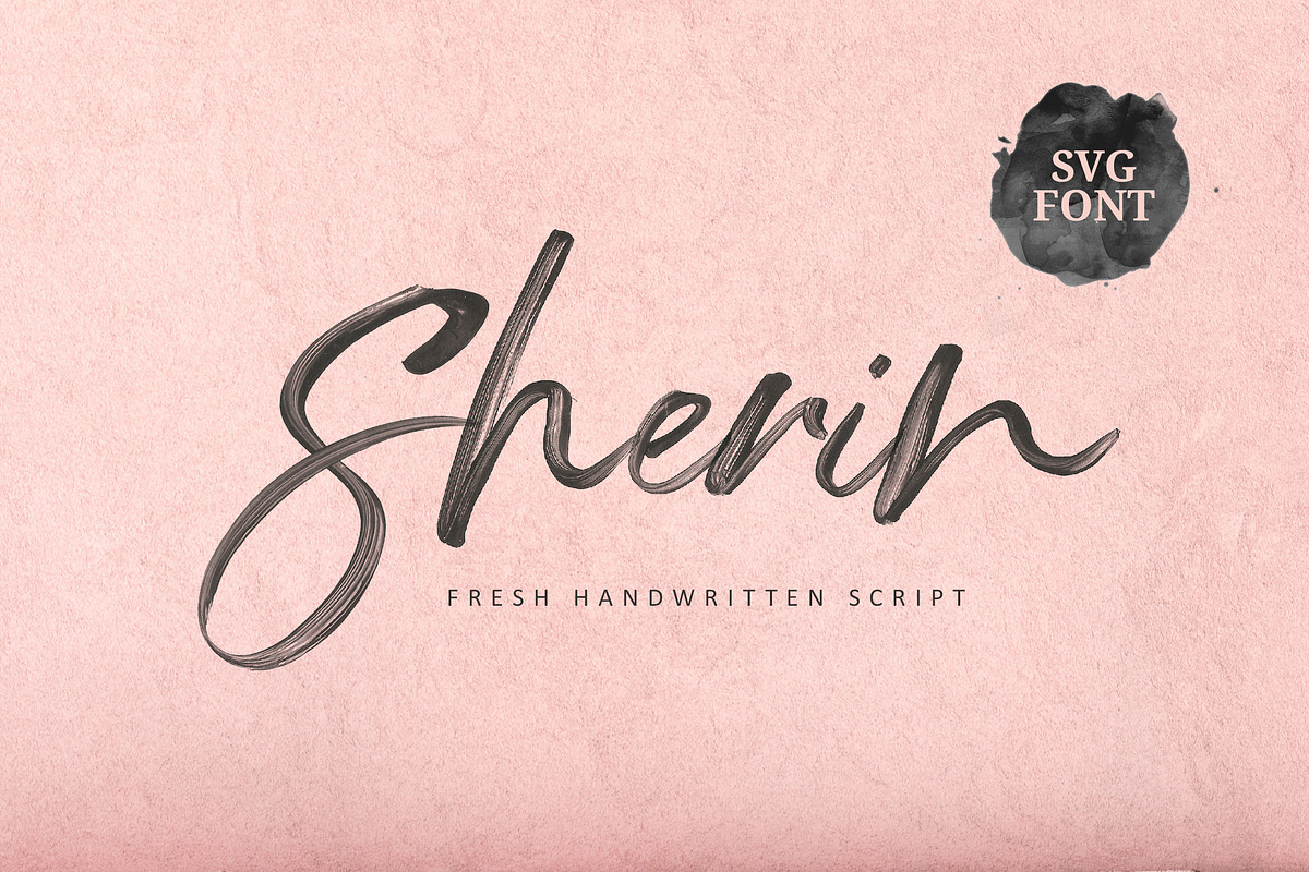 Sherin SVG Font in Script Fonts - product preview 8