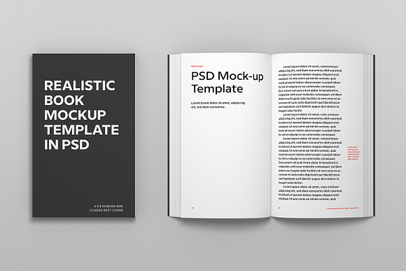 Soft Cover Book Mockup in Print Mockups - product preview 5