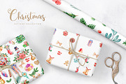 Watercolor Christmas Patterns