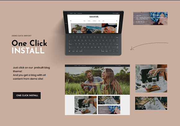 Introfolk - Blog & Shop Theme in WordPress Blog Themes - product preview 2