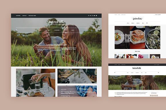Introfolk - Blog & Shop Theme in WordPress Blog Themes - product preview 5