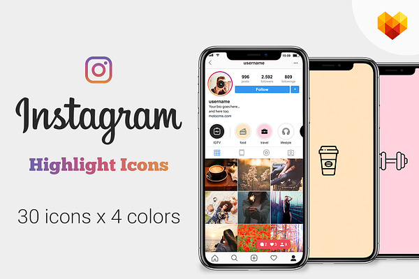 Instagram Stories Highlights Icons