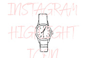 Wrist watch Instagram Story Icon