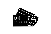 NFC credit card glyph icon