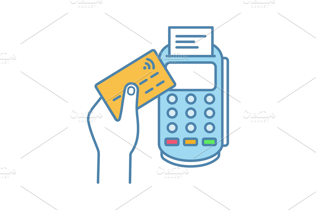 Payment terminal color icon in Icons - product preview 8