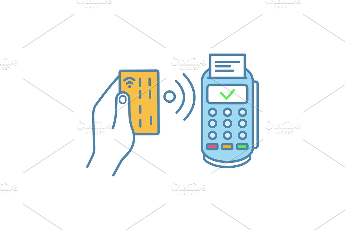 NFC payment color icon in Icons - product preview 8