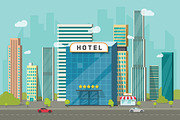 Hotel Vector Building City or Beach