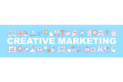 Creative marketing concepts banner