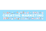 Creative marketing concepts banner