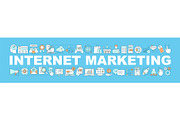 Internet marketing concepts banner