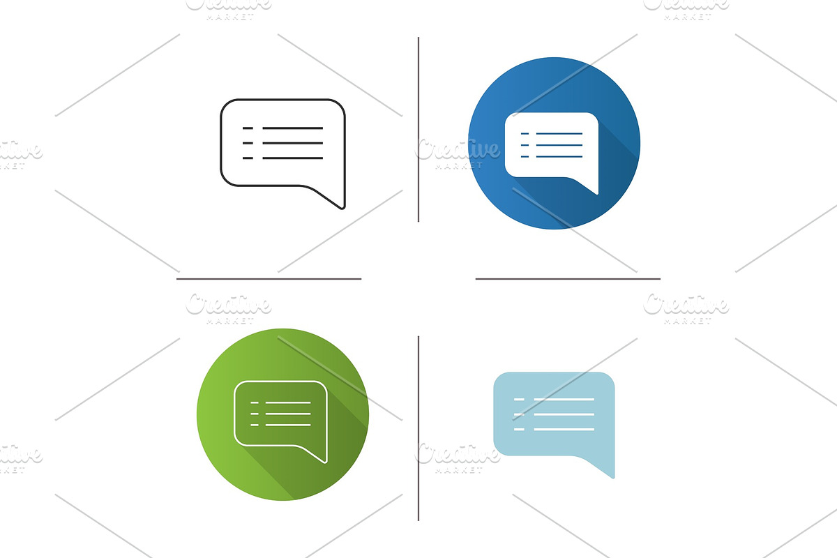 Speech bubble icon in Icons - product preview 8