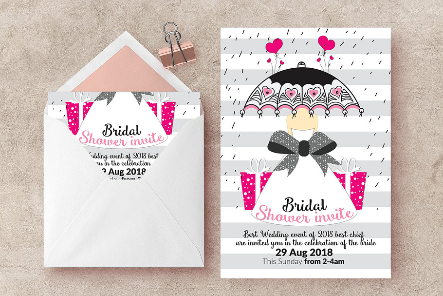Bridal Shower Flyer Print Templates in Wedding Templates - product preview 8