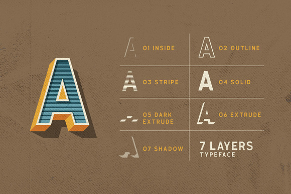 Calasans - 7 Layered Fonts in Sans-Serif Fonts - product preview 1