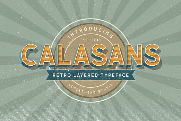 Calasans - 7 Layered Fonts in Sans-Serif Fonts - product preview 8