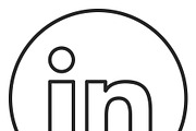 Social icon stroke icon, logo