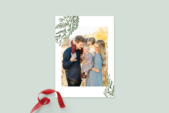 Christmas Photo Card Template -CD088 in Card Templates - product preview 3