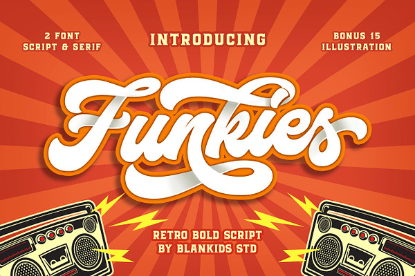 Funkies 2 Font + Extras (INTRO SALE)