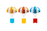  Color Parachute and Banner Set. 
