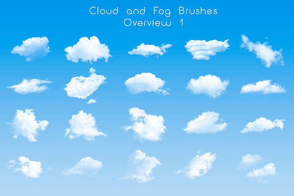 40 Cloud and Fog and Mist Brushes in Add-Ons - product preview 1