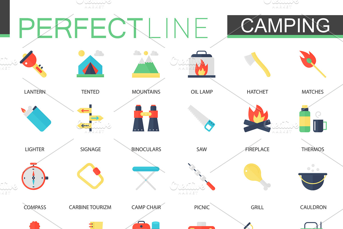 Camping and Hiking icons. in Icons - product preview 8