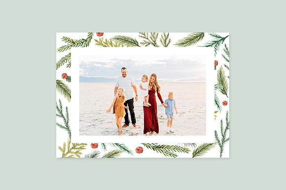 Christmas Photo Card Template -CD089 in Card Templates - product preview 1