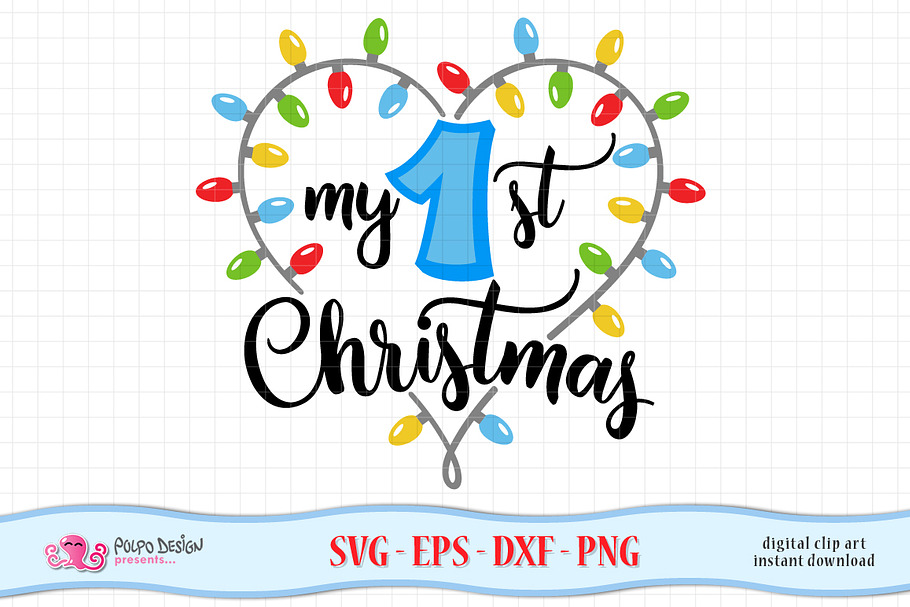 My first Christmas SVG in Objects - product preview 8