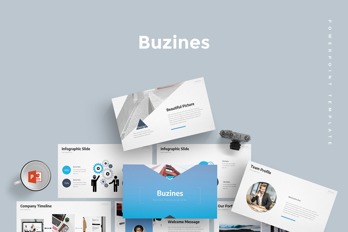 Buzines - Powerpoint Template in PowerPoint Templates - product preview 8