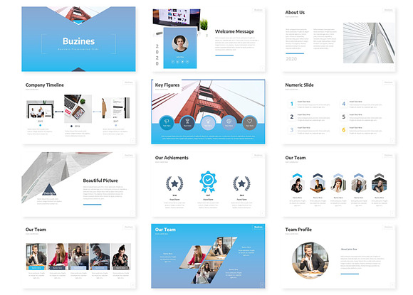 Buzines - Powerpoint Template in PowerPoint Templates - product preview 1